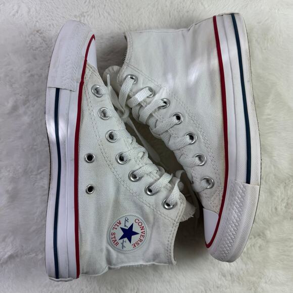 Converse Chuck Taylor All Star High Top Optical White Sneakers Size 5.5 - Picture 5 of 8